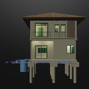 3D House under construction model