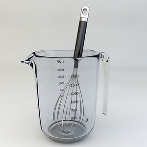 Graduated Jug and Egg Whip