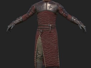 medieval squire warrior 3D model