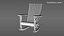 3D model Adirondack Rocking Chair