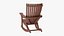 3D model Adirondack Rocking Chair