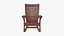 3D model Adirondack Rocking Chair