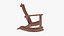 3D model Adirondack Rocking Chair