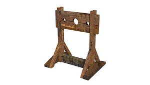 Pillory 200 polygons 3D model