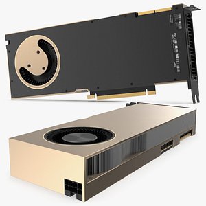 High-End RTX A6000 GDDR6 Graphics Card Gold