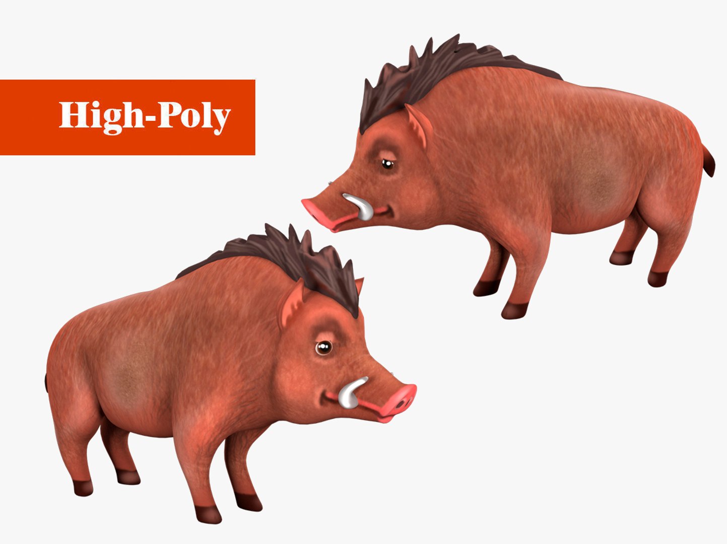 3D Boar Rig High-poly Textured - TurboSquid 2345734
