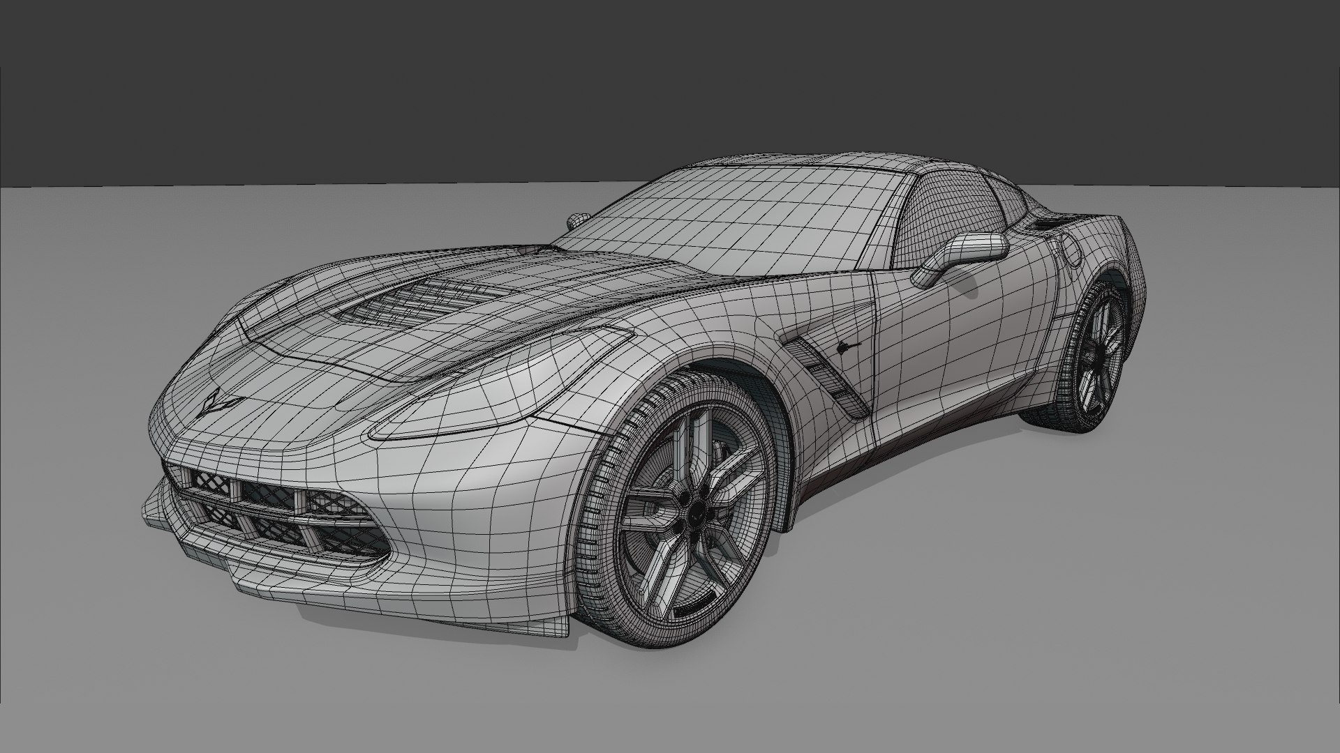 Chevrolet corvette stingray c7 3D model - TurboSquid 1473539