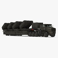 Multiple Rocket Launch System with Transporter Green Simple Interior