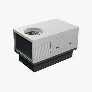 Commercial Rooftop HVAC Unit - Clean and Weathered