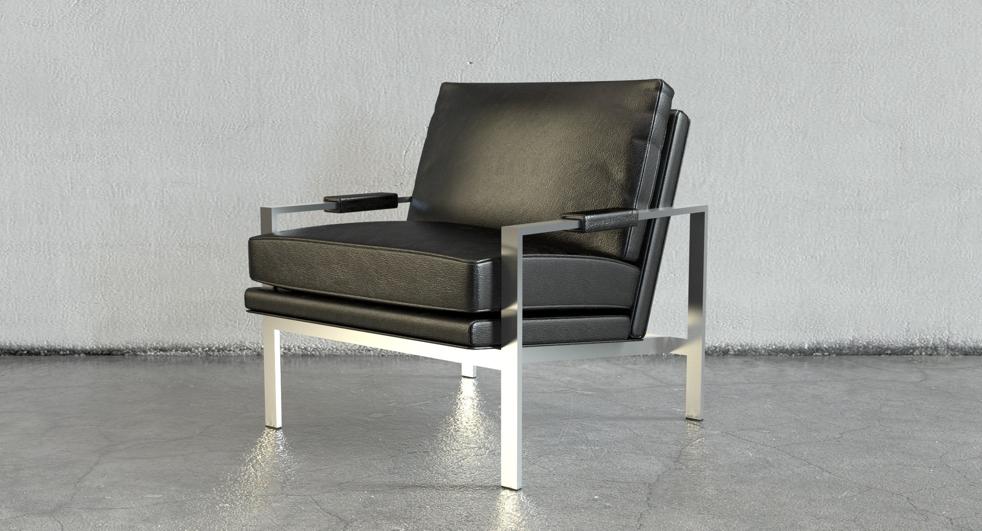 Milo Leather Chair 3D Model - TurboSquid 1219164