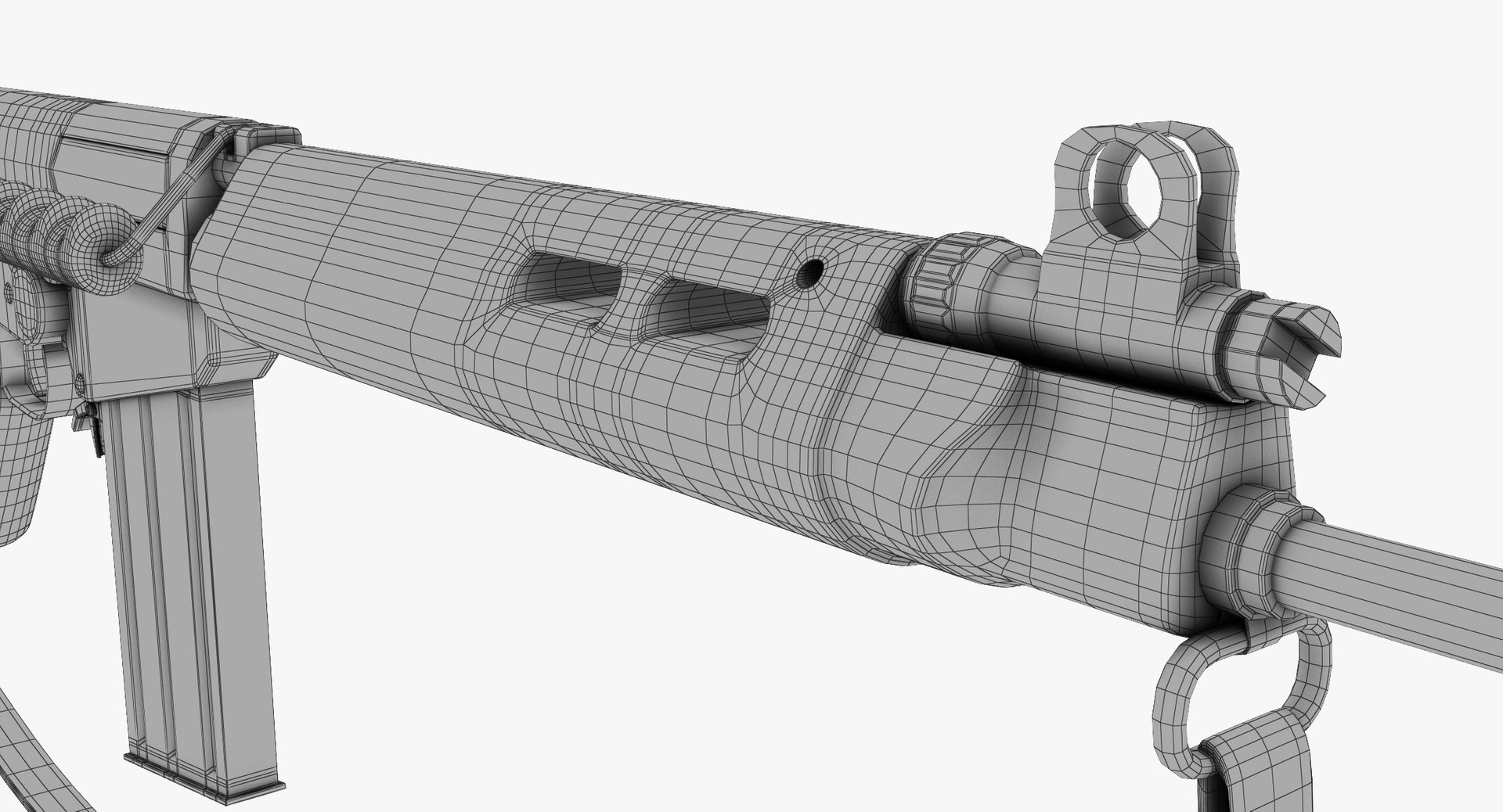 Self-loading Rifle L1a1 3d Model