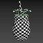 Mason Jar Pineapple 1 3D model