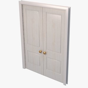 White  Iinterior Door 3D
