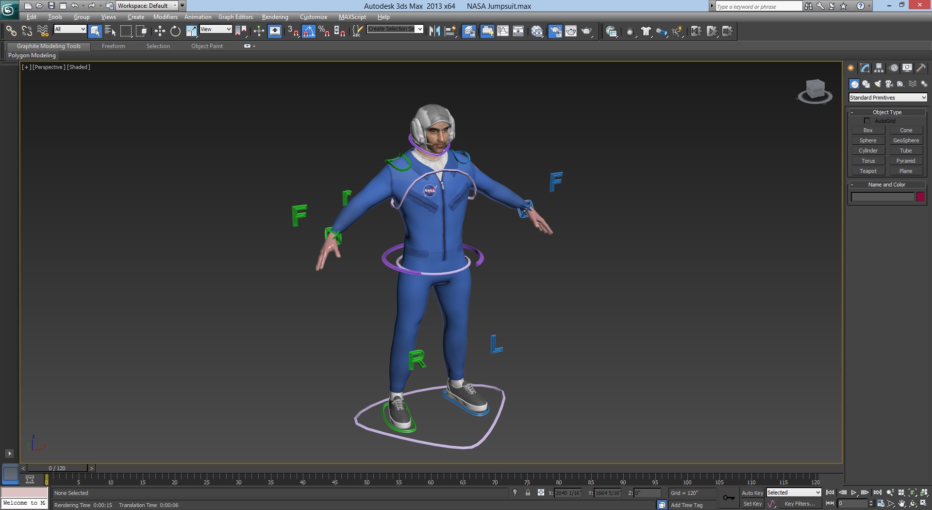 Rig Nasa Jumpsuit 3d Model