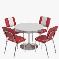 Retro Diner Table and Chairs 1