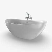 Modern Bathtub - Faucet off empty
