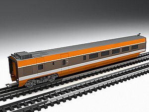 1st generation tgv high-speed 3d model