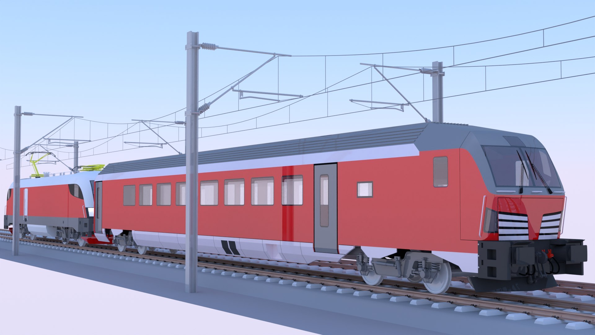 3D Model European Trams And Trains - TurboSquid 2356724