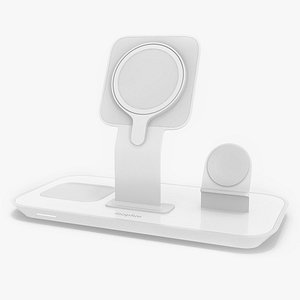 3D Mophie 3-in-1 Stand for MagSafe Charger model