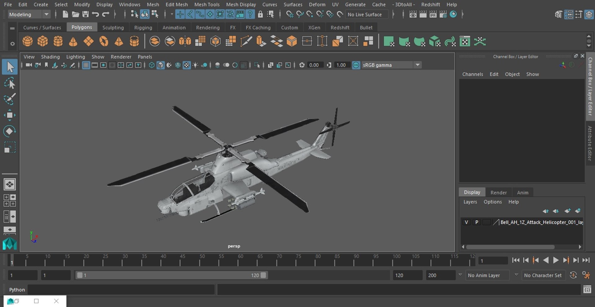 Bell AH-1Z Attack Helicopter 3D model https://p.turbosquid.com/ts-thumb/Hr/O7KtmY/jB/bellah1zattackhelicoptermb3dmodel025/jpg/1699443721/1920x1080/fit_q87/fb2e44e7ed435701304a84cc1788165747a54e9a/bellah1zattackhelicoptermb3dmodel025.jpg
