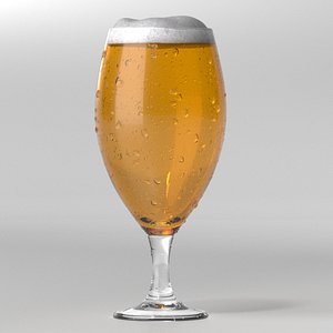 3D beer glass