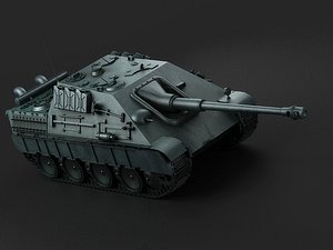 germany jagdpanther tank destroyer 3D model