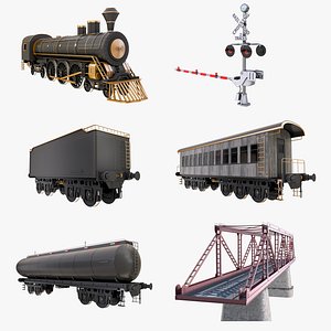 3D Railroad Pack 2 model