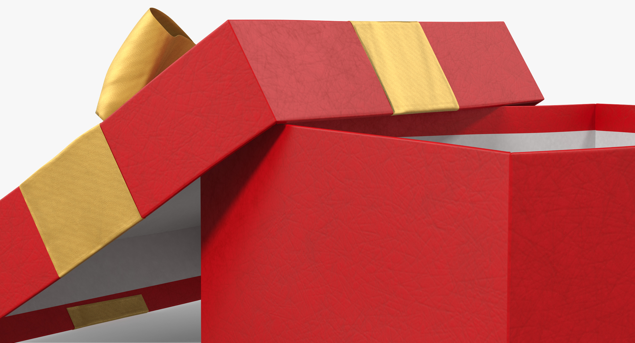 Gift Box Open Red 3D Model - TurboSquid 1201152