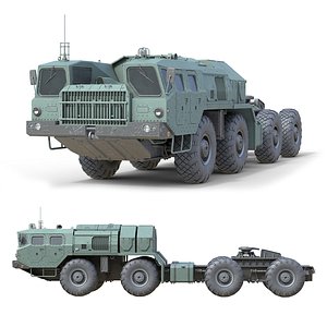 3D model MAZ 74106 Semi Trailer