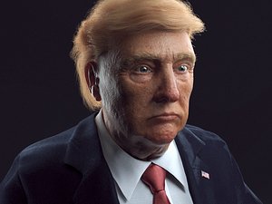 Trump head with body