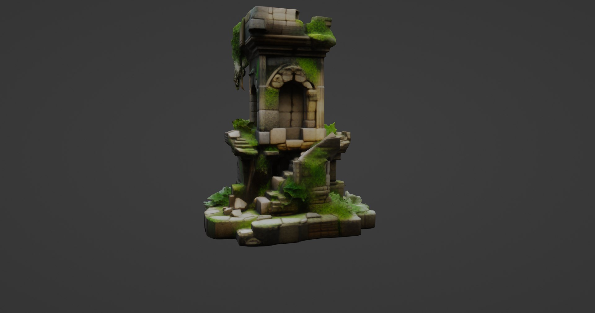 Ancient Crumbling Watchtower Ruin 3D Model - TurboSquid 2388357