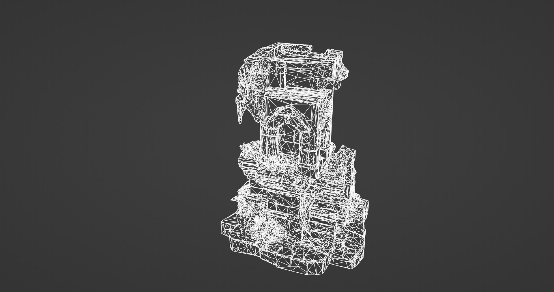 Ancient Crumbling Watchtower Ruin 3D Model - TurboSquid 2388357
