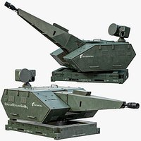 Rigged Skynex Air Defense Turret PBR