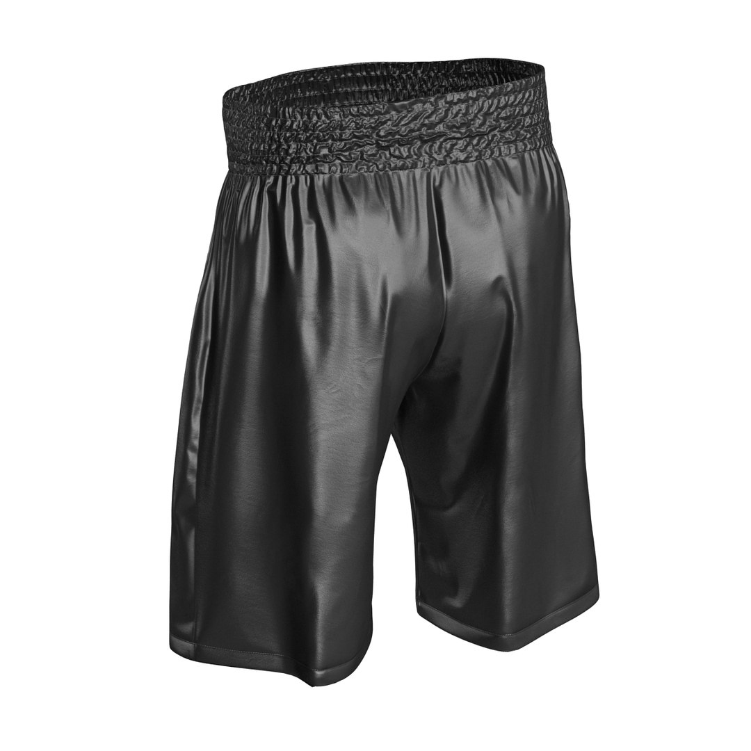 boxing trunks black 3d model