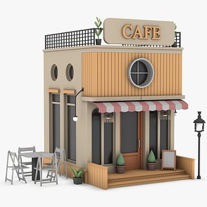 3D Minimal Cafe 03