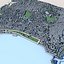 3D-модель города Италия. Историческая итальянская архитектура с Везувием и Неаполитанским заливом.
