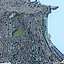 3D-модель города Италия. Историческая итальянская архитектура с Везувием и Неаполитанским заливом.