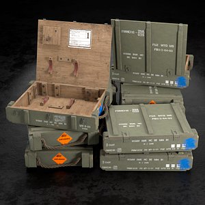 Wooden ammo box