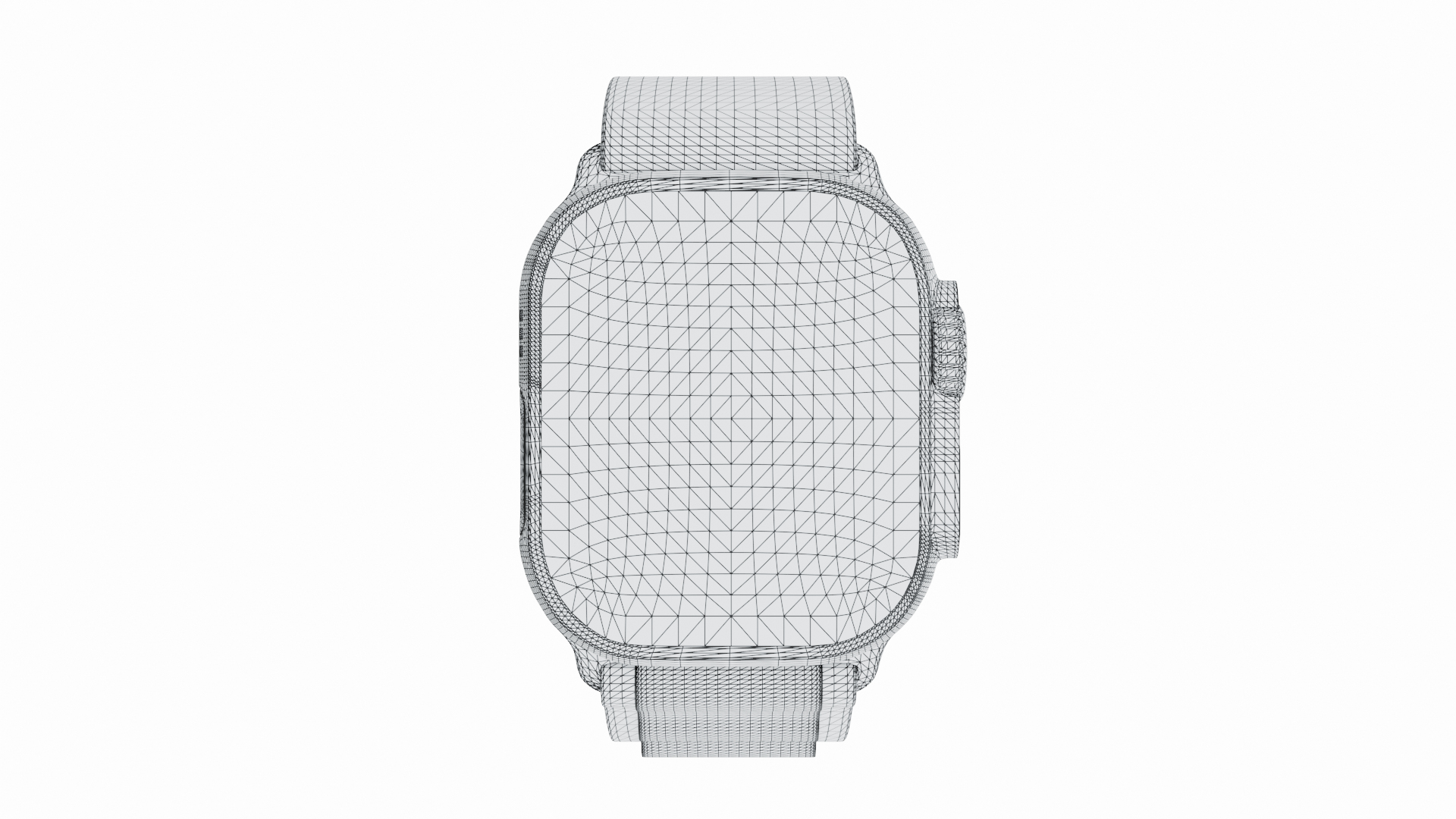 Apple Watch Ultra Titanium Case With Green Alpine Loop 3D Model