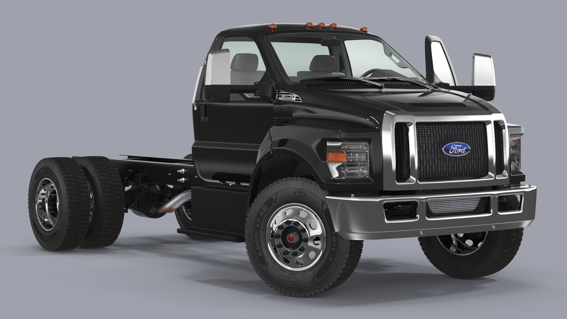 2019 F650 Supertruck Pickup Rigged 3D model preview