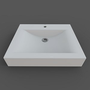 Sink Fancy Marble Lily 600 3D model