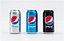 Pepsi Cans Set - Classic Zero Diet Cola Sodas
