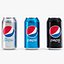 Pepsi Cans Set - Classic Zero Diet Cola Sodas