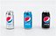 Pepsi Cans Set - Classic Zero Diet Cola Sodas