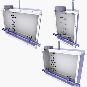 Concrete Water Meter Well Cross-Section v1 3D model