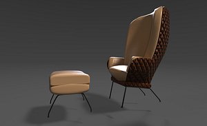 3D design armchair model
