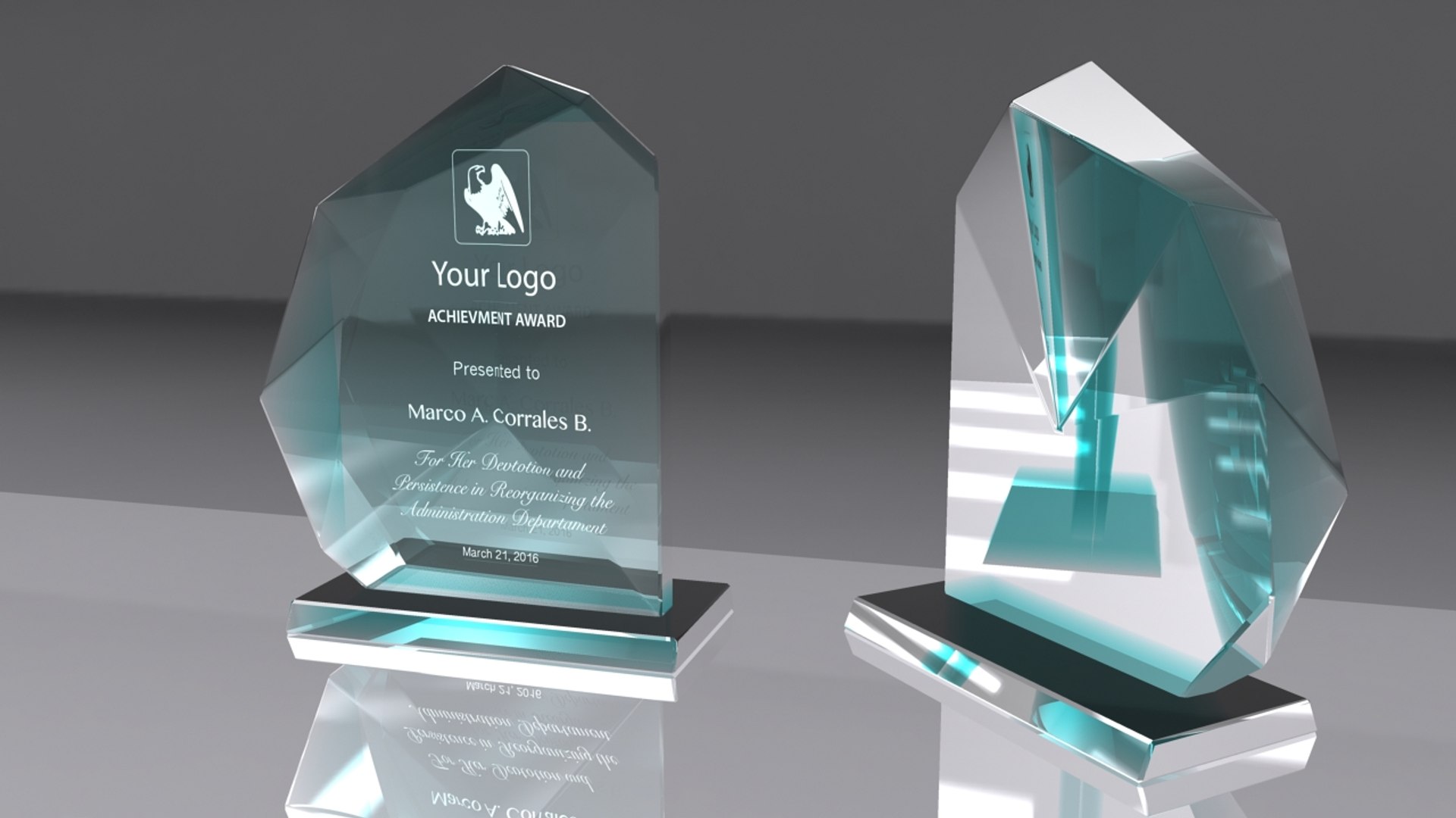 Award Glass Obj