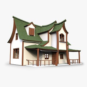 3D cartoon house