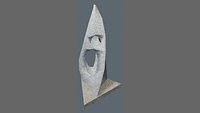 Abstract Garden Sculpture 3D Model - Modern Outdoor Ornament for Park and Courtyard Scene