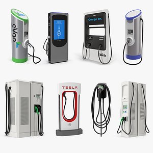 3D electric vehicle chargers 4 model